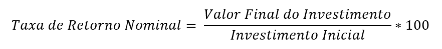 taxa de retorno nominal